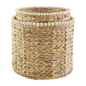 Hyacinth Beaded Basket