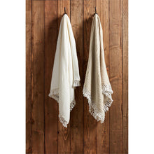 Load image into Gallery viewer, Macrame Muslin Throw
