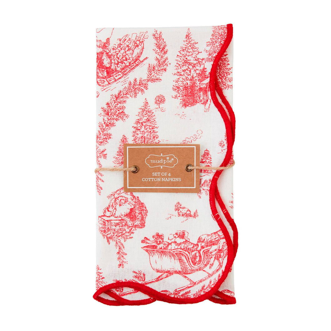 Toile Dinner Napkin Set