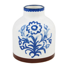 Load image into Gallery viewer, Blue Floral Vase
