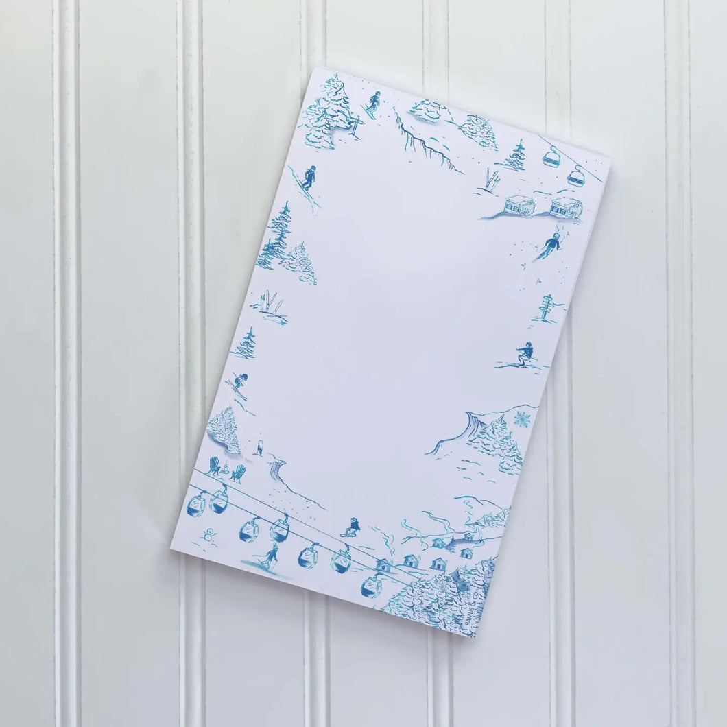 Toile Ski Notepad