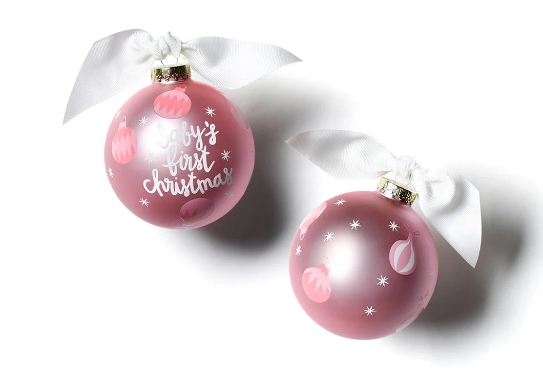 Baby's First Ornament Pink