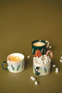 Cypress & Fir White Mug Candle