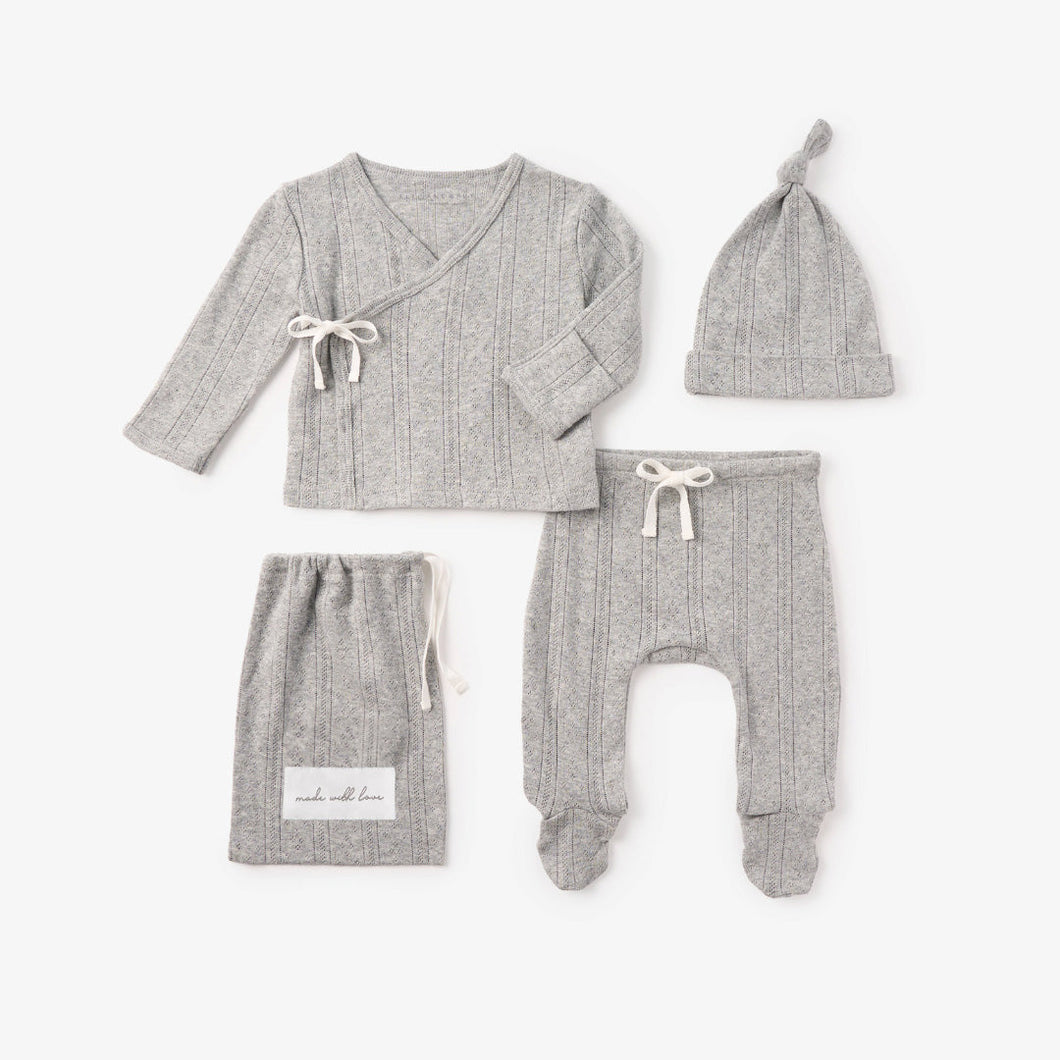 Pointelle Layette Set