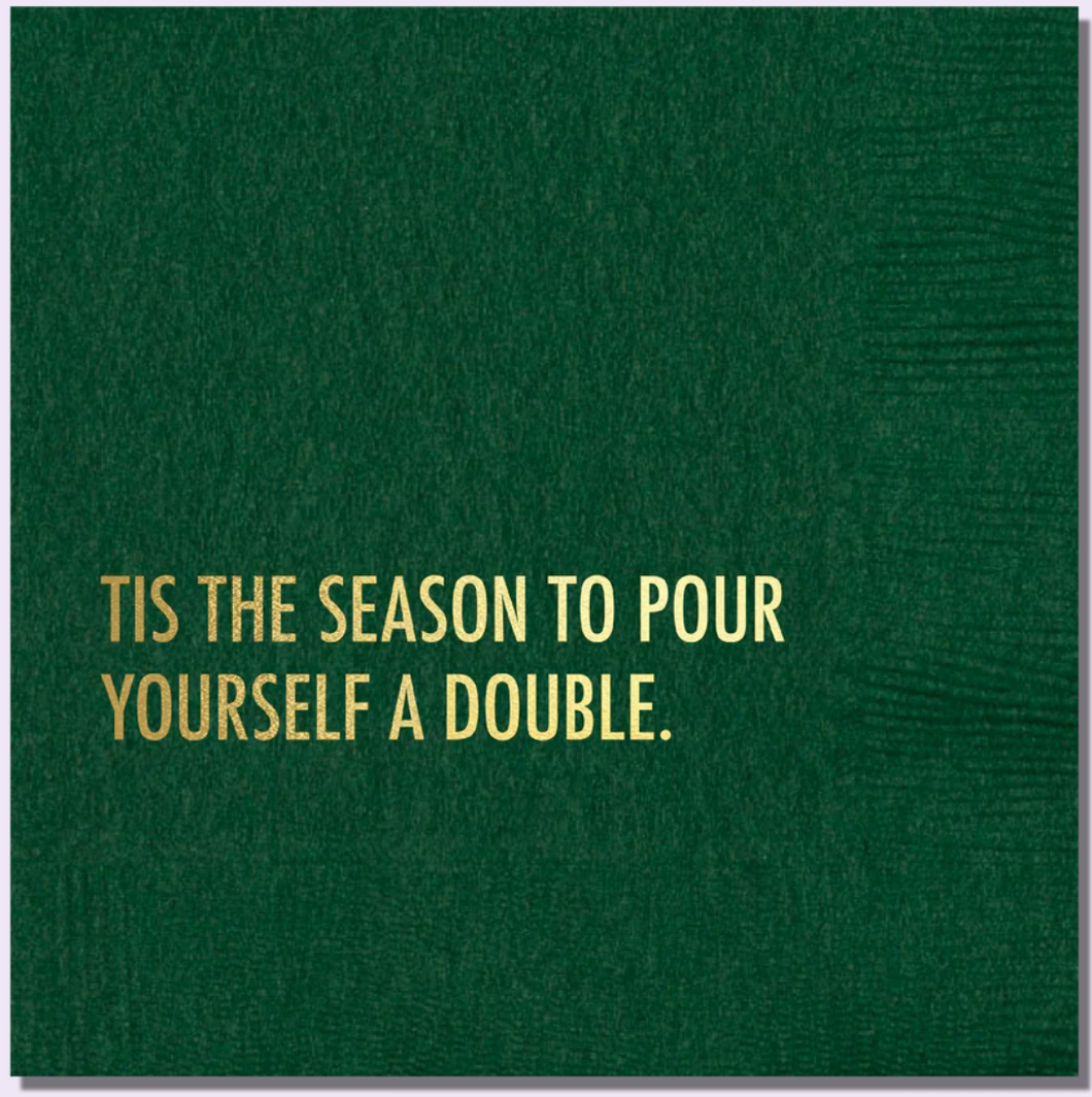 Pour A Double Napkin