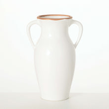 Load image into Gallery viewer, RIMMED WHITE VASE
