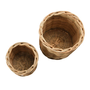 Round Wicker Pot