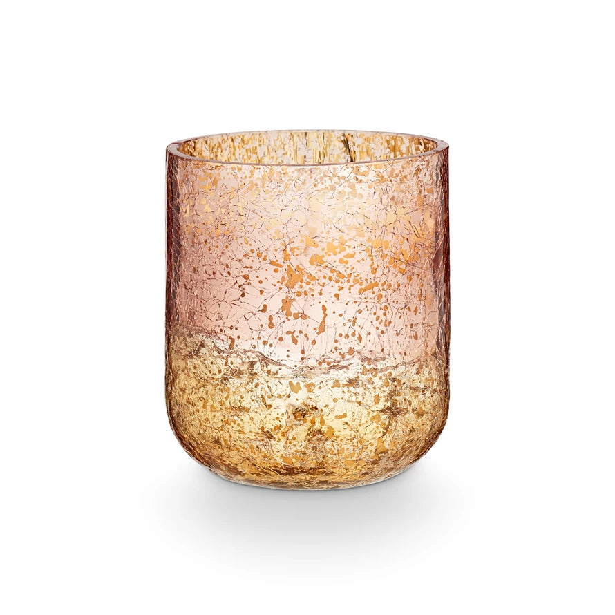 Cassia Clove Crackle Glass Candle