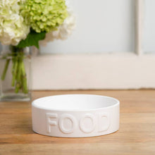 Load image into Gallery viewer, Classic Food White Pet Bowl - T E R R A
