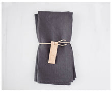 Load image into Gallery viewer, Steel Linen Napkins - Set of 2 - T E R R A
