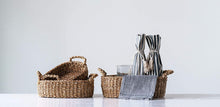 Load image into Gallery viewer, Oval Natural Woven Seagrass Baskets w/ Handles - T E R R A
