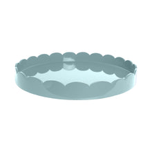 Load image into Gallery viewer, Teal Round Scallop Tray
