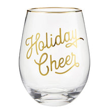 Load image into Gallery viewer, Wine Glass Holiday Cheer
