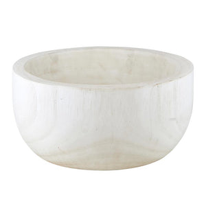 Paulownia Large Bowl - White
