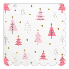 Load image into Gallery viewer, Napkin Multi Pink Tree
