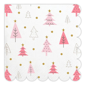 Napkin Multi Pink Tree