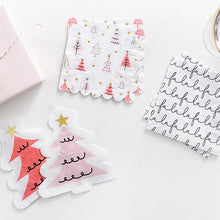 Load image into Gallery viewer, Napkin Pink Holiday Tree
