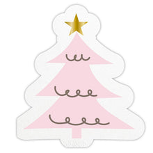 Load image into Gallery viewer, Napkin Pink Holiday Tree
