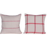 Red & White Plaid Pillow