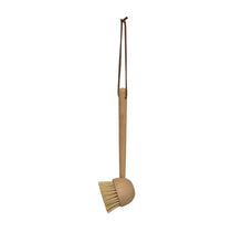 Load image into Gallery viewer, Beech Wood Brush w/ Leather Tie, Natural - T E R R A
