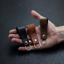Load image into Gallery viewer, Leather Keychain - T E R R A
