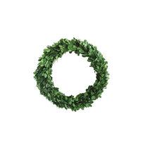 Load image into Gallery viewer, Round Preserved Boxwood Wreath 9 3/4&quot; - T E R R A
