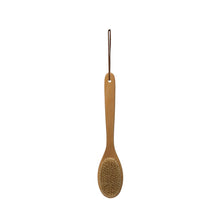 Load image into Gallery viewer, Wood Bath Brush w/ Leather Tie, Natural - T E R R A
