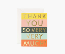 Load image into Gallery viewer, Rifle Paper Co. Color Block Thank You - T E R R A
