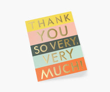 Load image into Gallery viewer, Rifle Paper Co. Color Block Thank You - T E R R A
