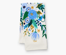 Load image into Gallery viewer, Rifle Paper Co. Garden Party Blue Tea Towel - T E R R A

